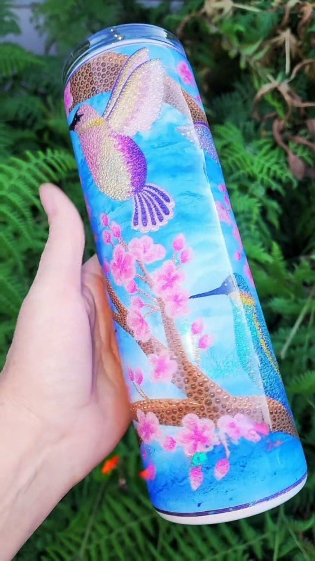 Twisted Dots Hummingbirds & Blossoms