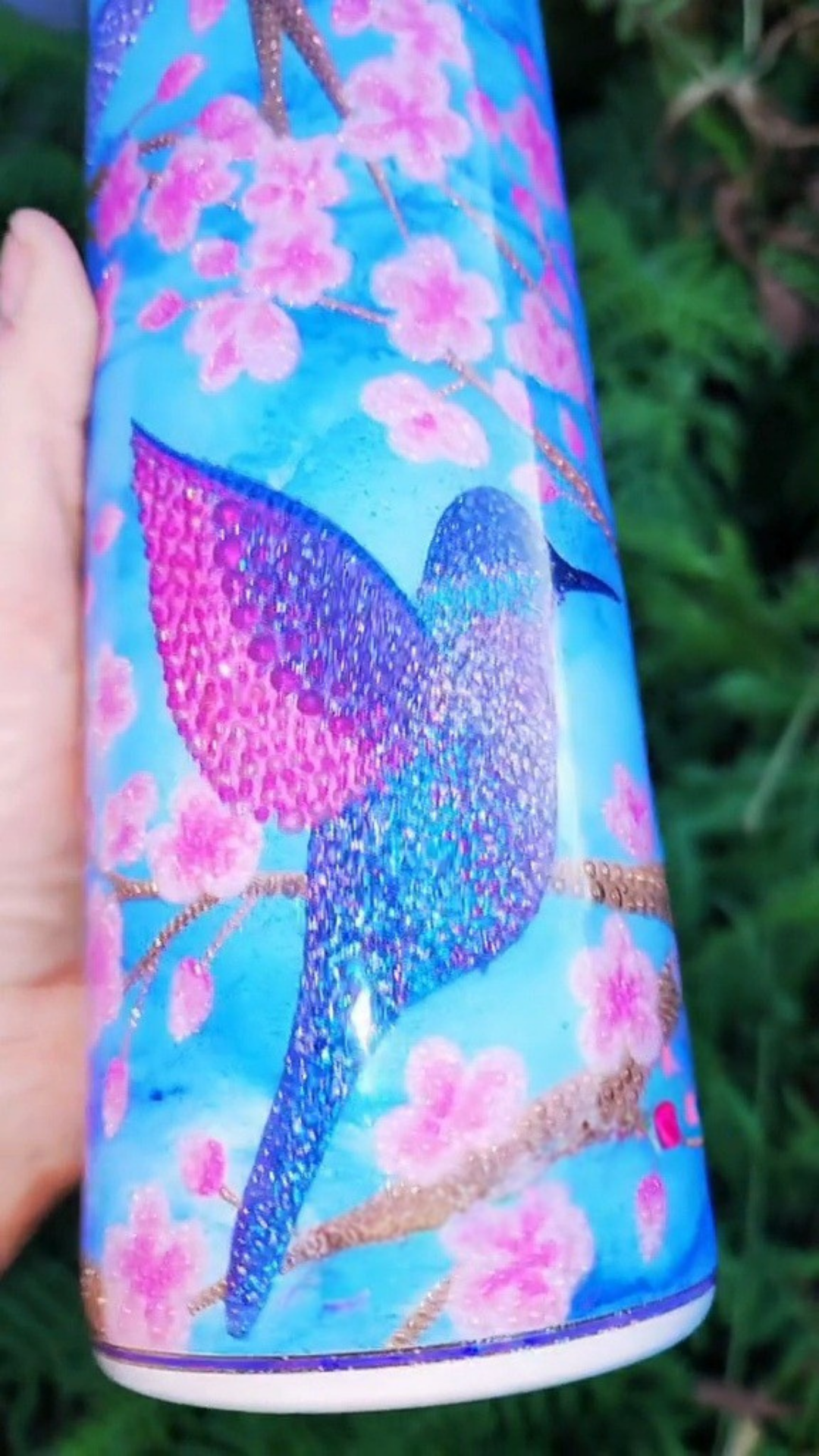 Twisted Dots Hummingbirds & Blossoms