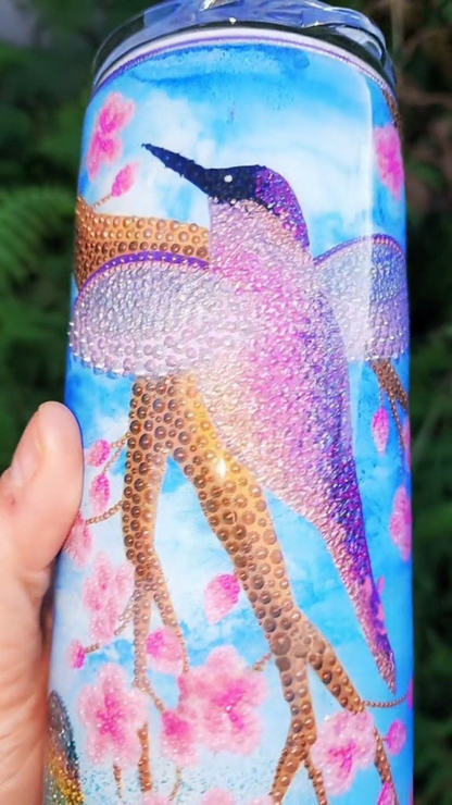 Twisted Dots Hummingbirds & Blossoms