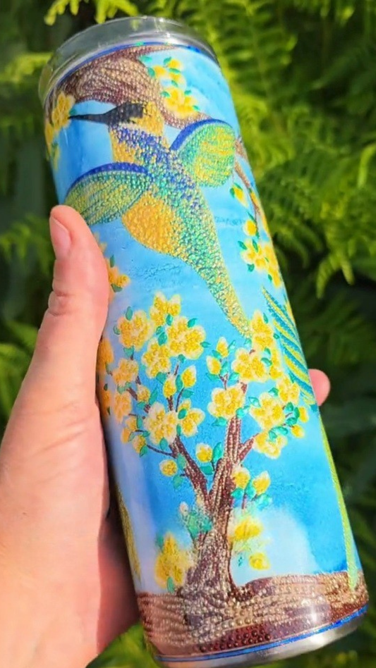 Twisted Dots Hummingbirds & Blossoms