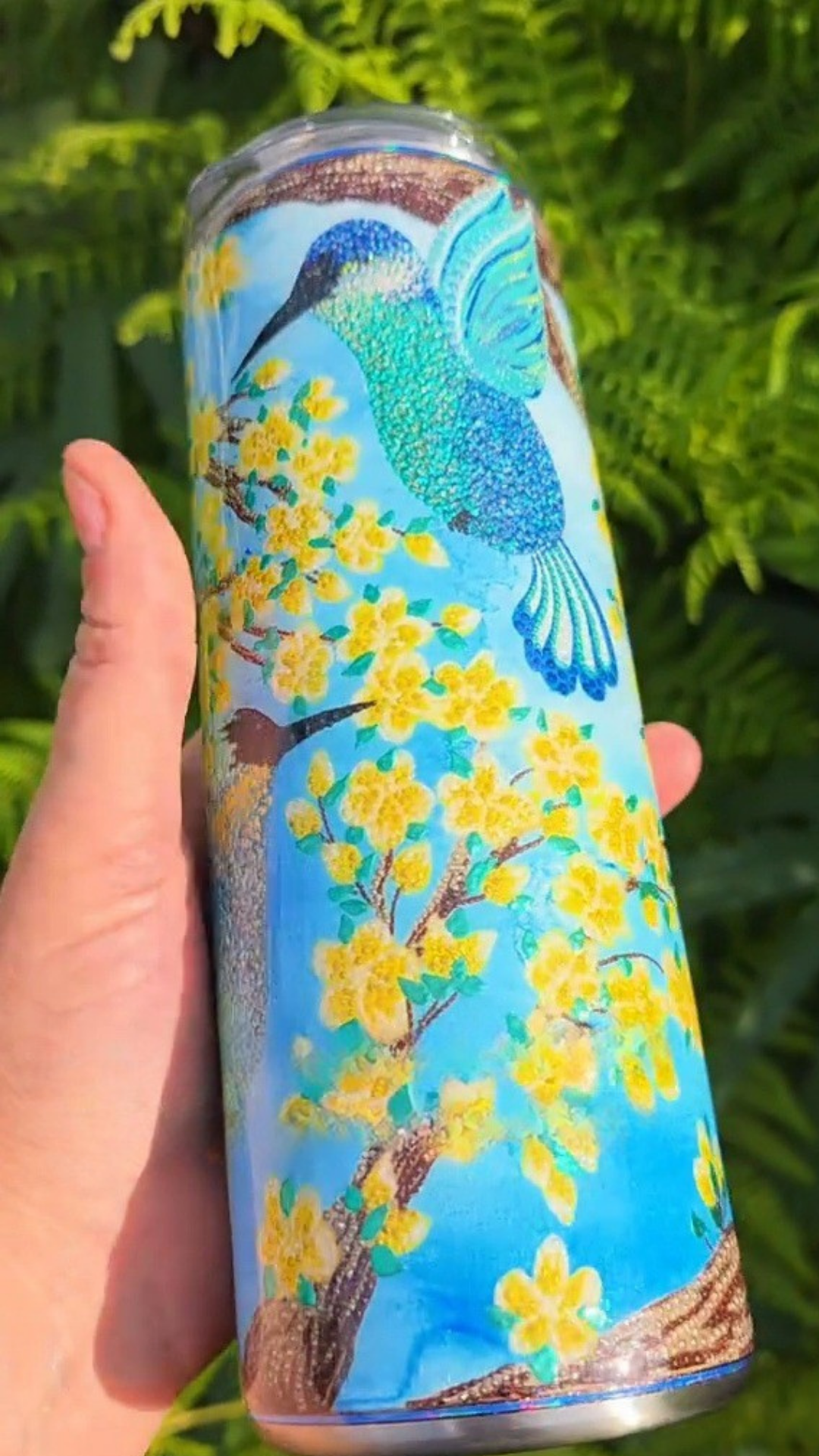 Twisted Dots Hummingbirds & Blossoms