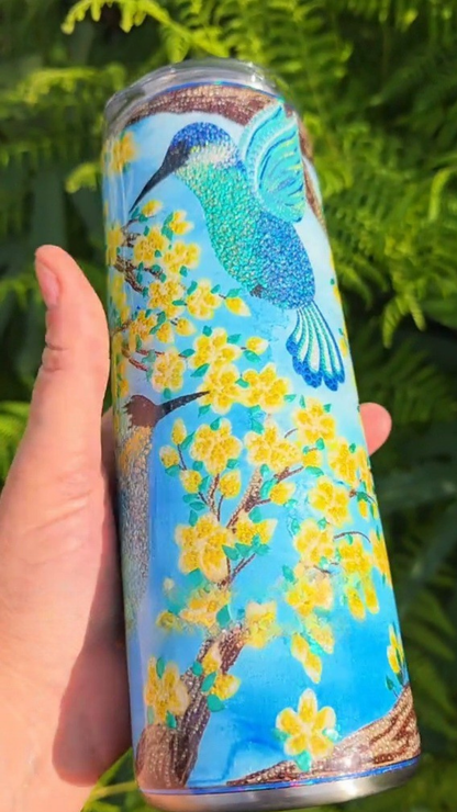 Twisted Dots Hummingbirds & Blossoms