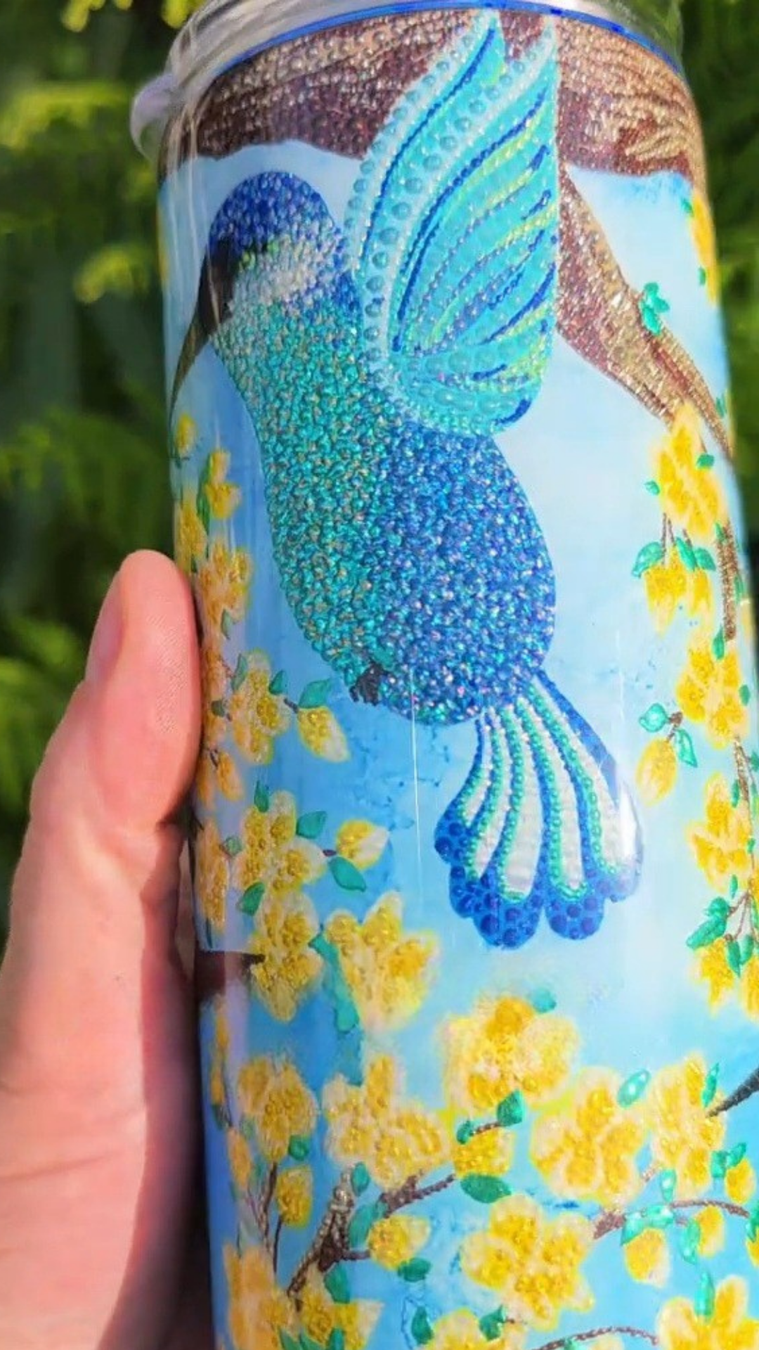 Twisted Dots Hummingbirds & Blossoms