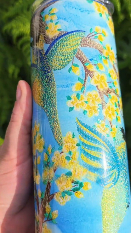 Twisted Dots Hummingbirds & Blossoms