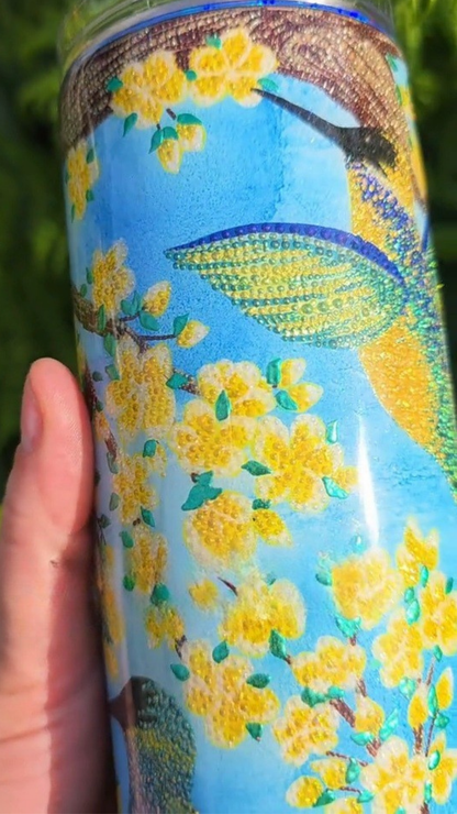 Twisted Dots Hummingbirds & Blossoms