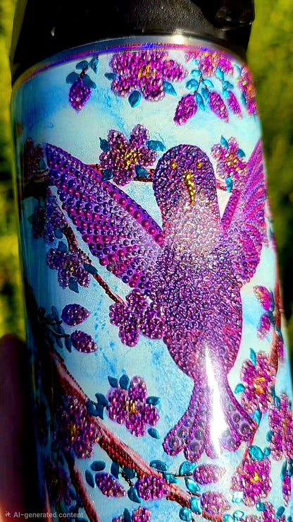 Twisted Dots Hummingbirds & Blossoms