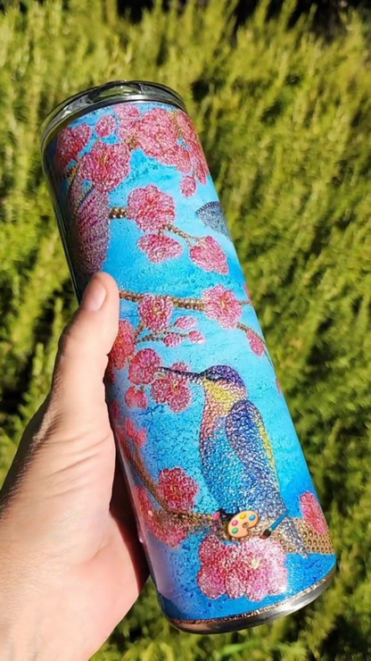 Twisted Dots Hummingbirds & Blossoms