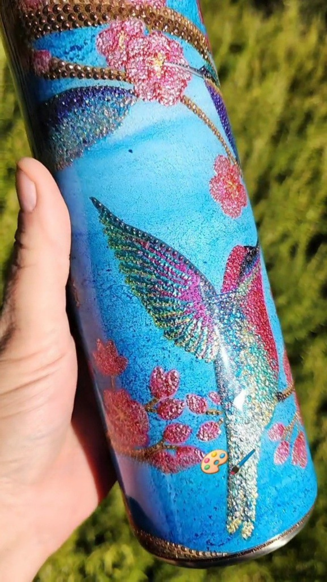 Twisted Dots Hummingbirds & Blossoms