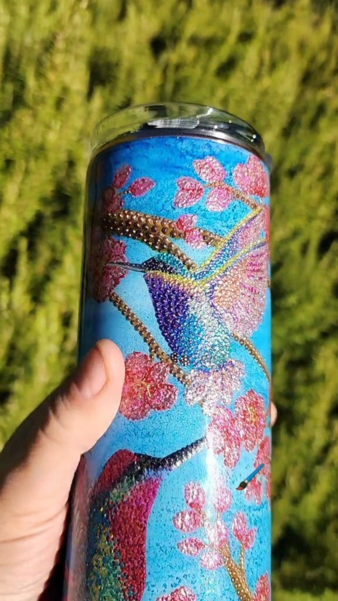 Twisted Dots Hummingbirds & Blossoms