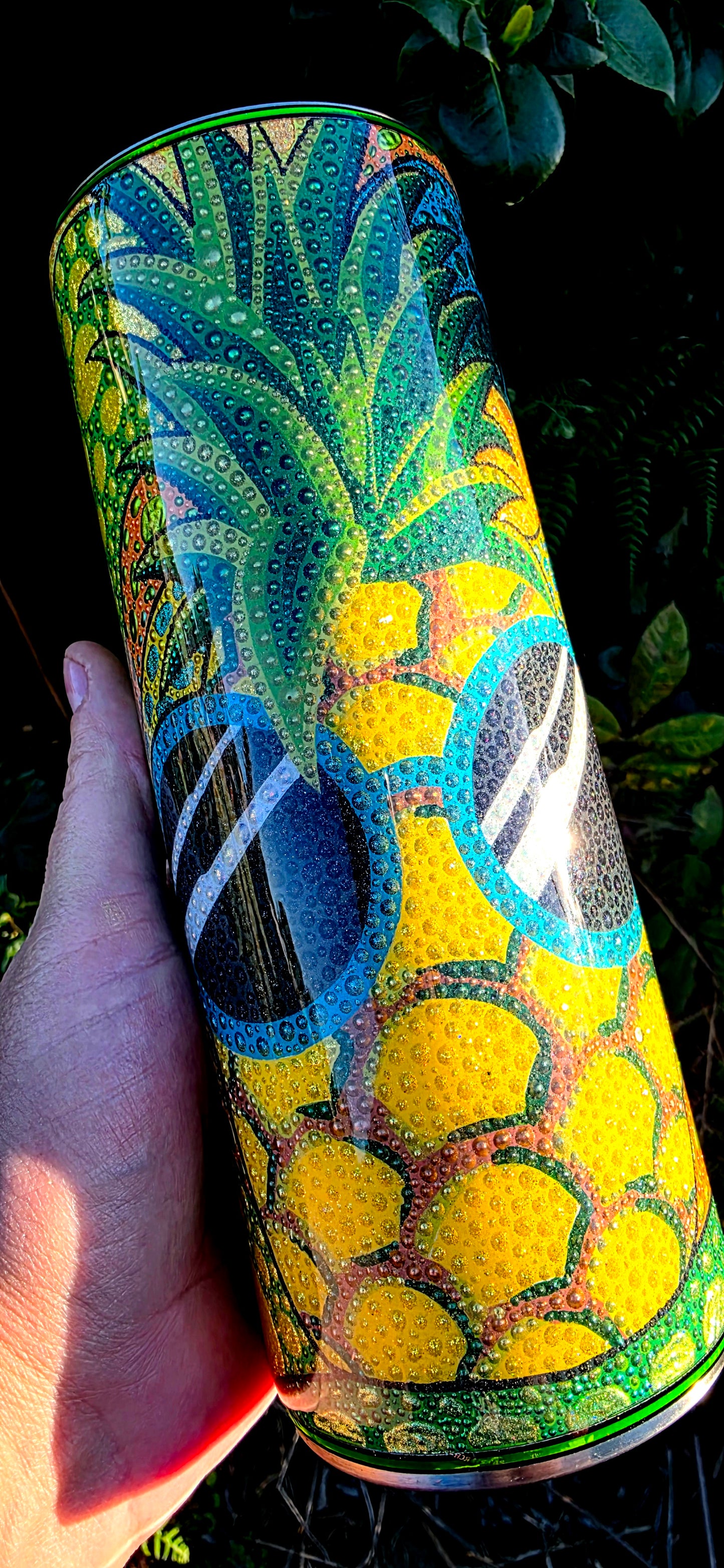 Twisted Dots Sunny Pineapple Pop Art