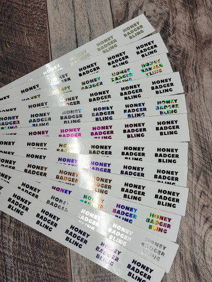 Foil Waterslide Custom Logo