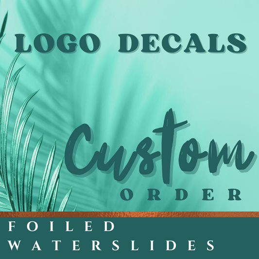 Foil Waterslide Custom Logo