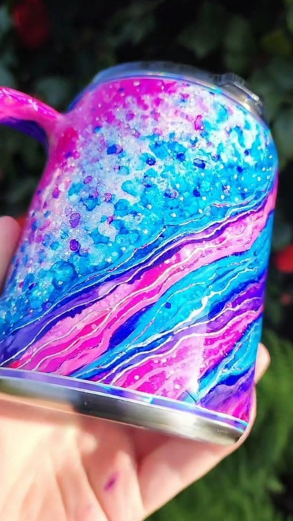 Twisted Ink Abstract Geode