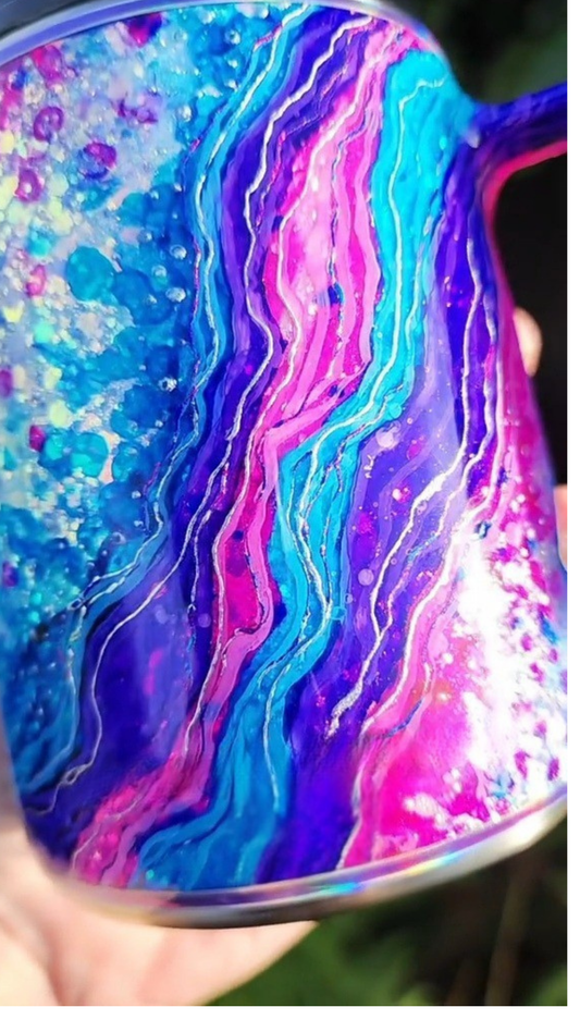 Twisted Ink Abstract Geode