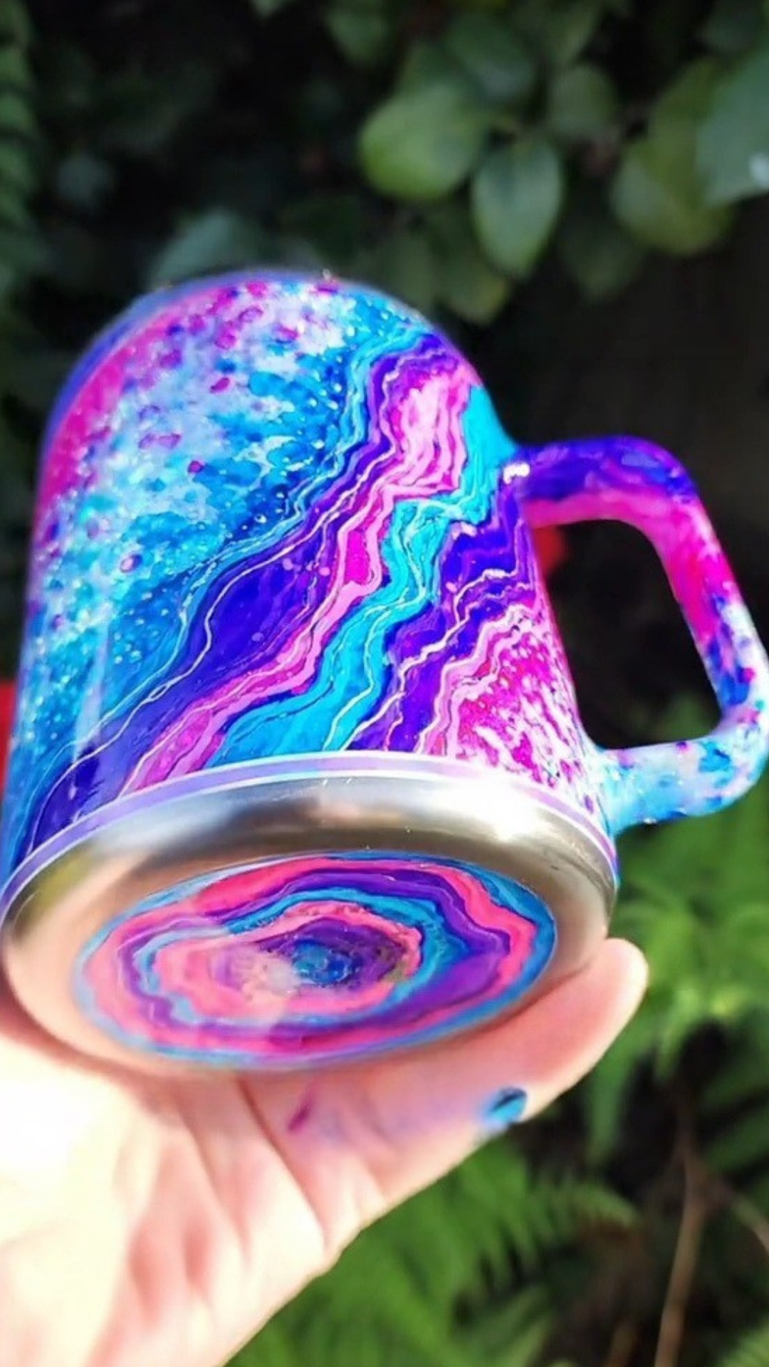 Twisted Ink Abstract Geode