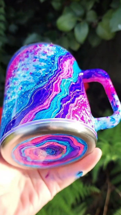 Twisted Ink Abstract Geode