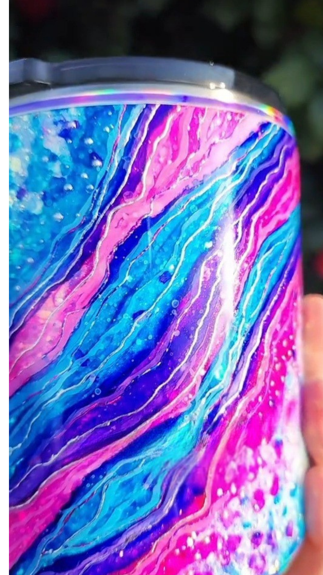 Twisted Ink Abstract Geode