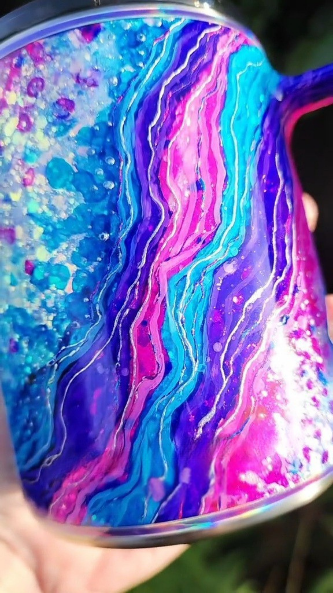 Twisted Ink Abstract Geode