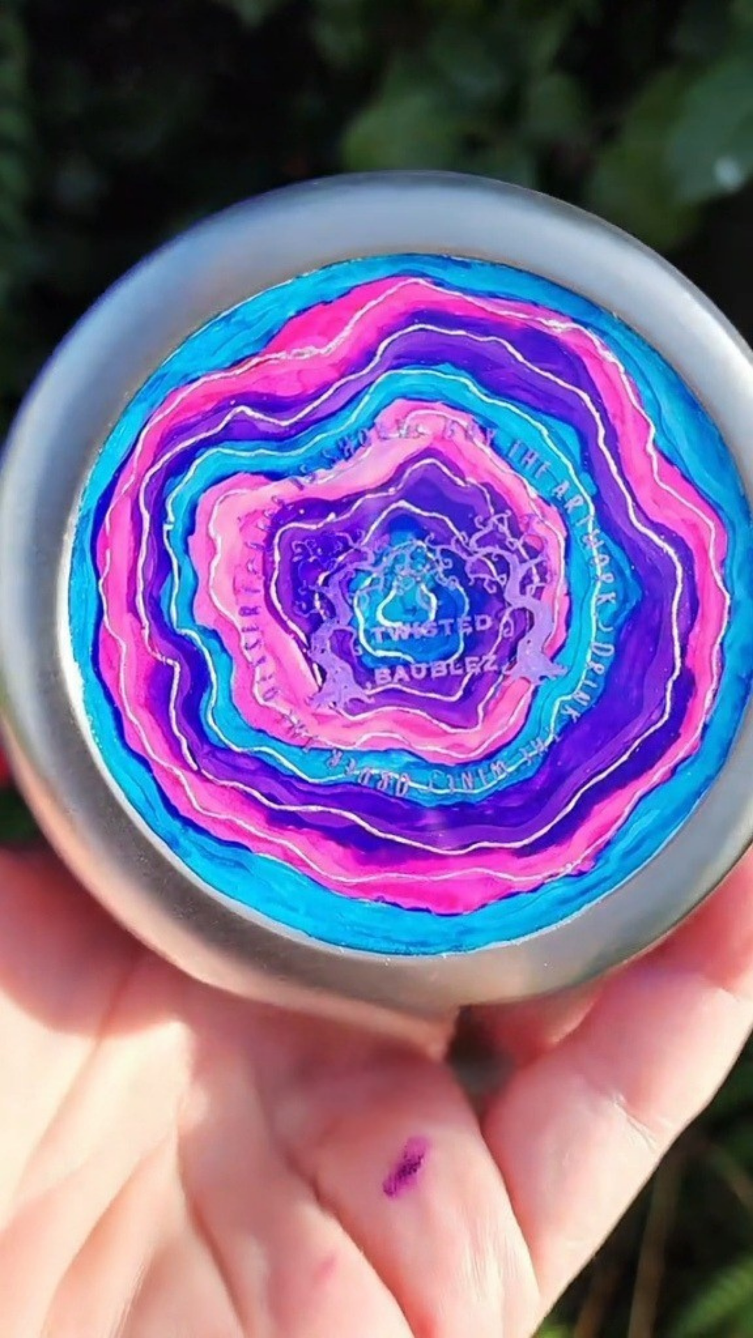 Twisted Ink Abstract Geode
