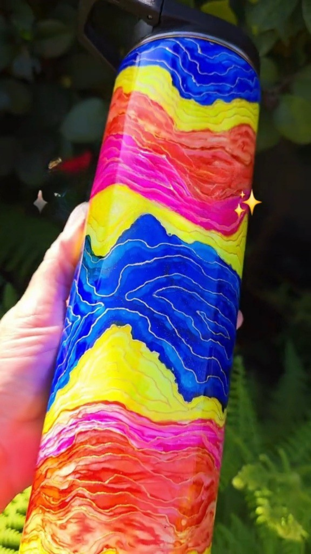 Twisted Ink Abstract Geode