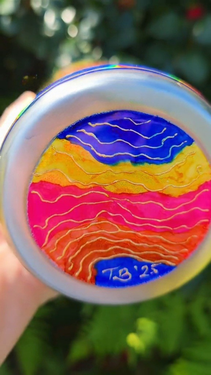 Twisted Ink Abstract Geode