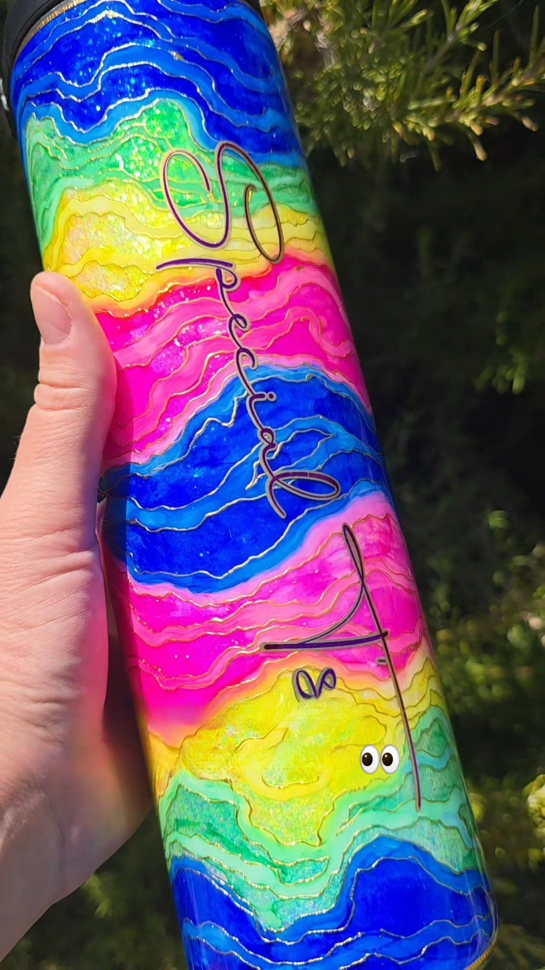 Twisted Ink Abstract Geode