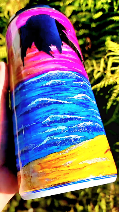 Twisted Ink Beach Sunset