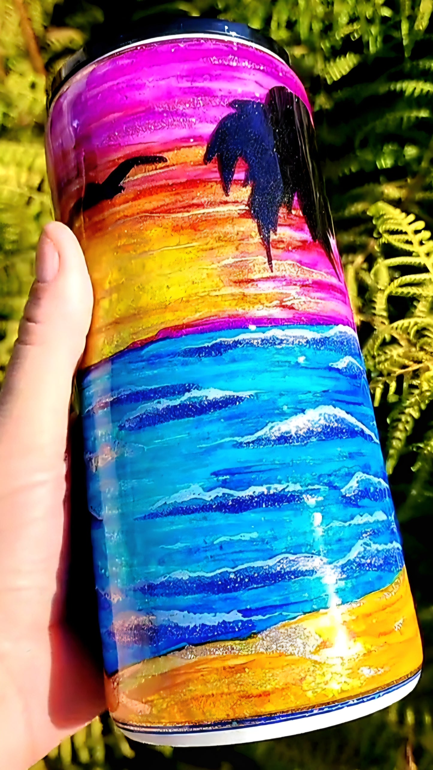 Twisted Ink Beach Sunset