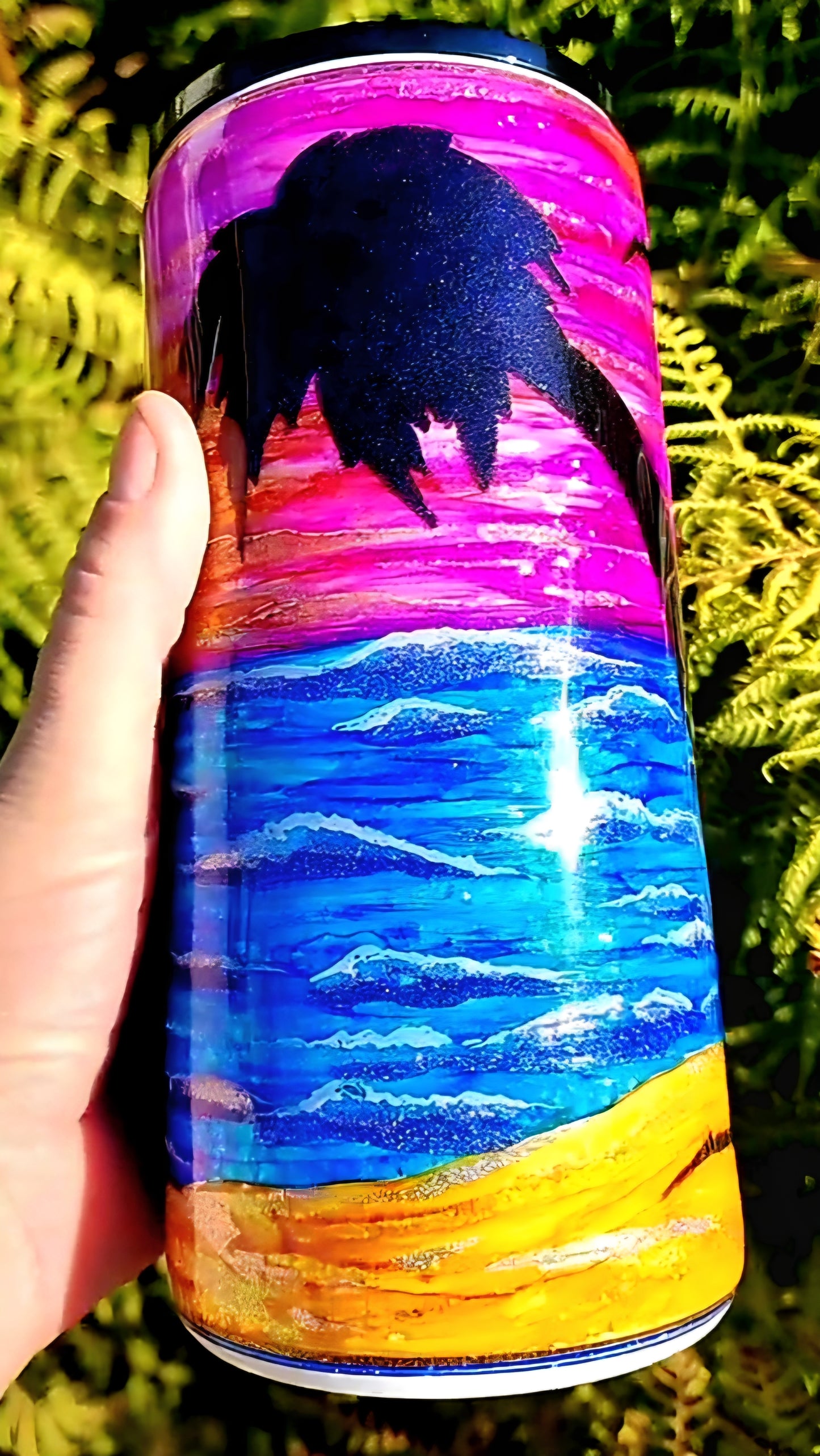 Twisted Ink Beach Sunset