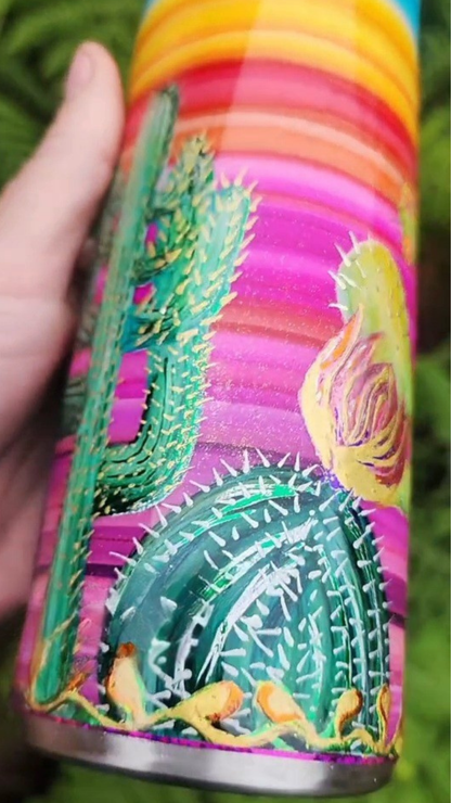 Twisted Ink Cactus Sarape