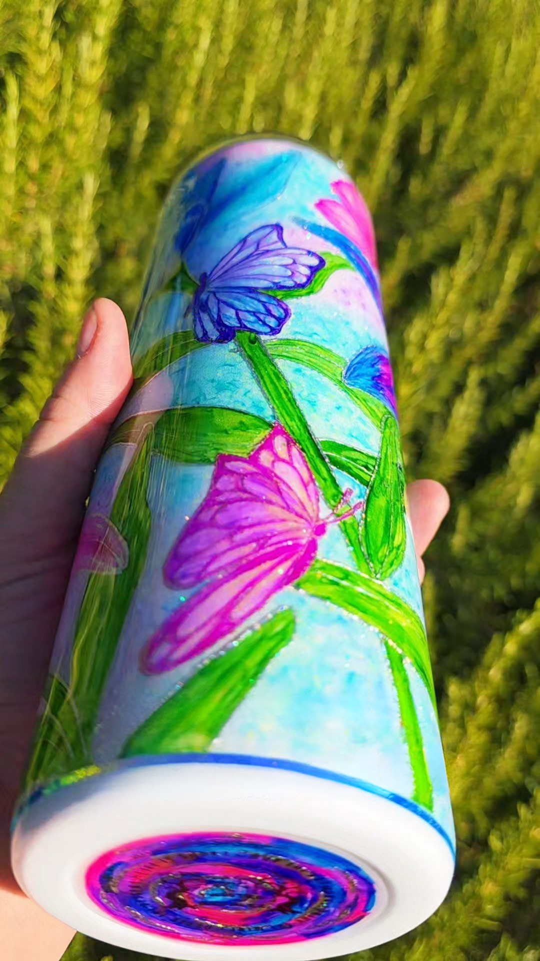 Twisted Ink Lilies & Butterflies
