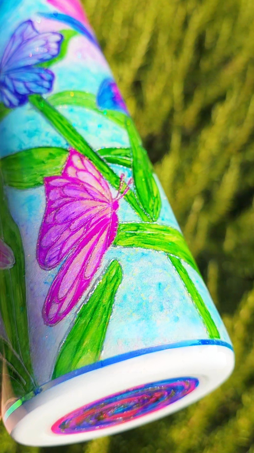 Twisted Ink Lilies & Butterflies