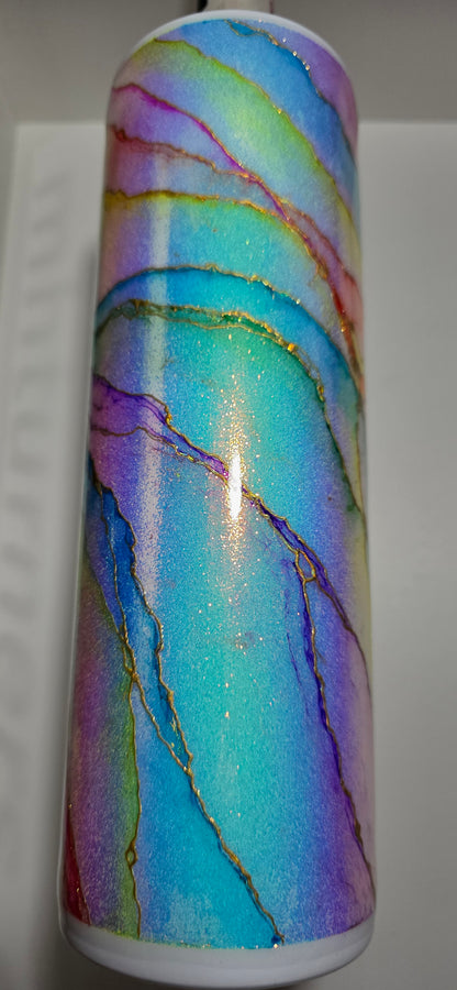Twisted Ink Neon Rainbow Marble OG 30oz - Claim It Early