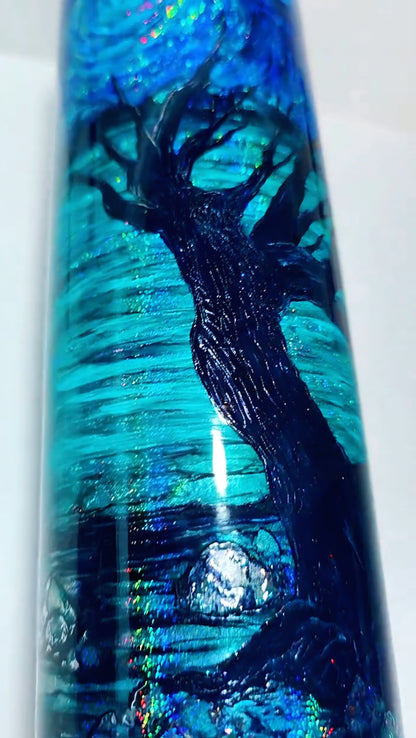 Twisted Ink Moonlit Shore