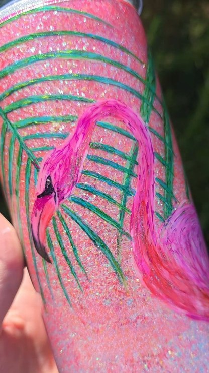Twisted Ink Tropical Flamingo
