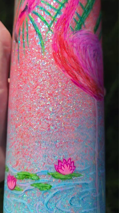 Twisted Ink Tropical Flamingo