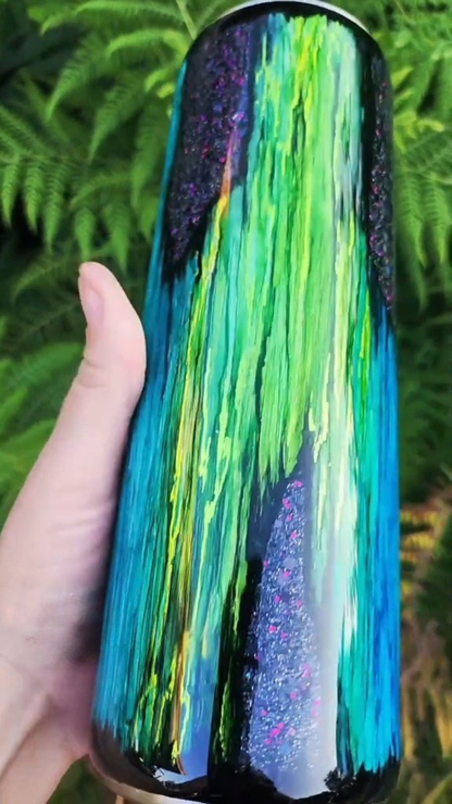 Twisted Ink Woodgrain Glitter Peekaboo