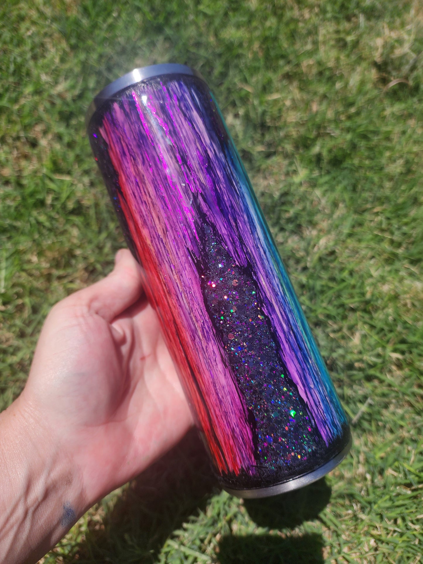 Twisted Ink Woodgrain Glitter Peekaboo