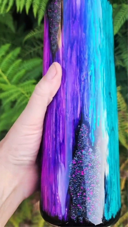 Twisted Ink Woodgrain Glitter Peekaboo