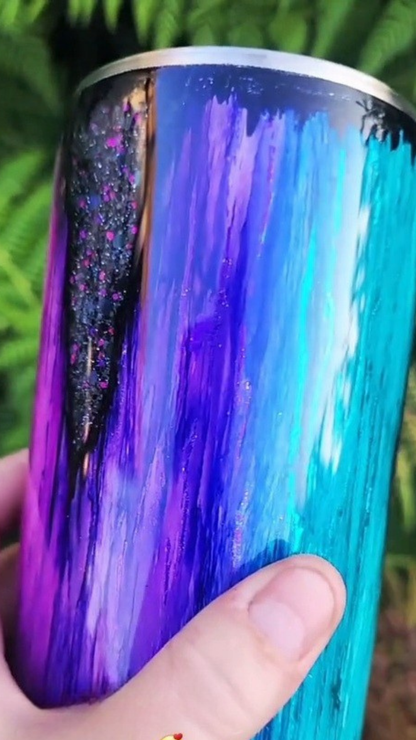 Twisted Ink Woodgrain Glitter Peekaboo