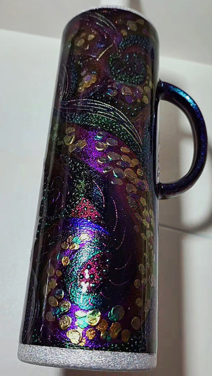Twisted Signatures Shifty Abstract Freestyle 30oz Handle - Quick-Ship Tumbler (RTS)