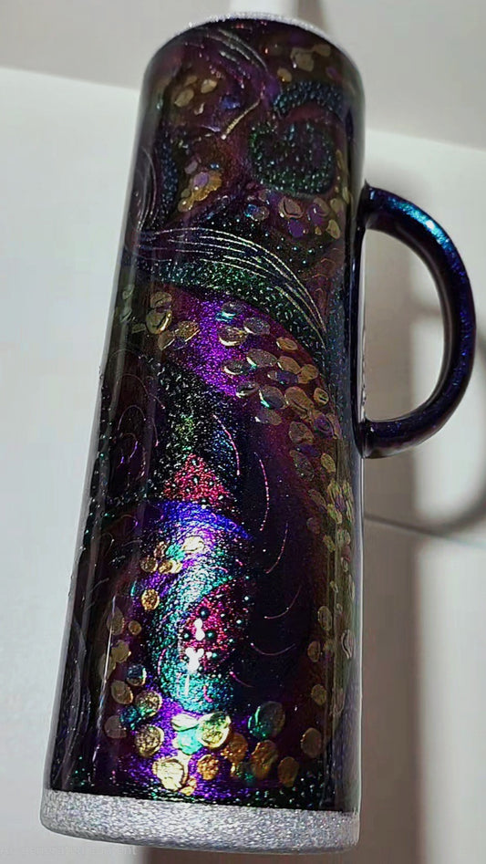 Twisted Signatures Shifty Abstract Freestyle 30oz Handle - Quick-Ship Tumbler (RTS)