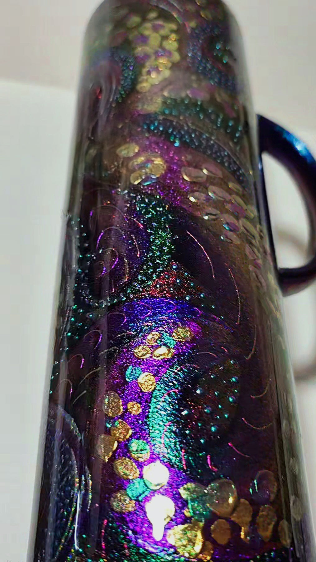Twisted Signatures Shifty Abstract Freestyle 30oz Handle - Quick-Ship Tumbler (RTS)