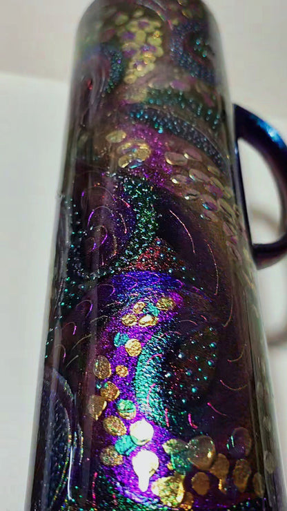 Twisted Signatures Shifty Abstract Freestyle 30oz Handle - Quick-Ship Tumbler (RTS)