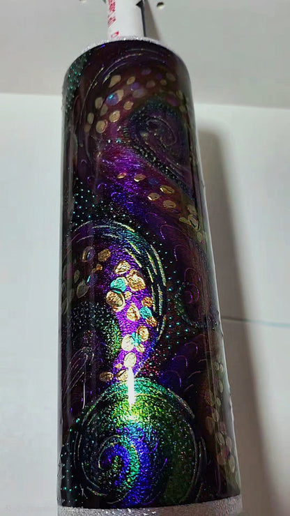 Twisted Signatures Shifty Abstract Freestyle 30oz Handle - Quick-Ship Tumbler (RTS)