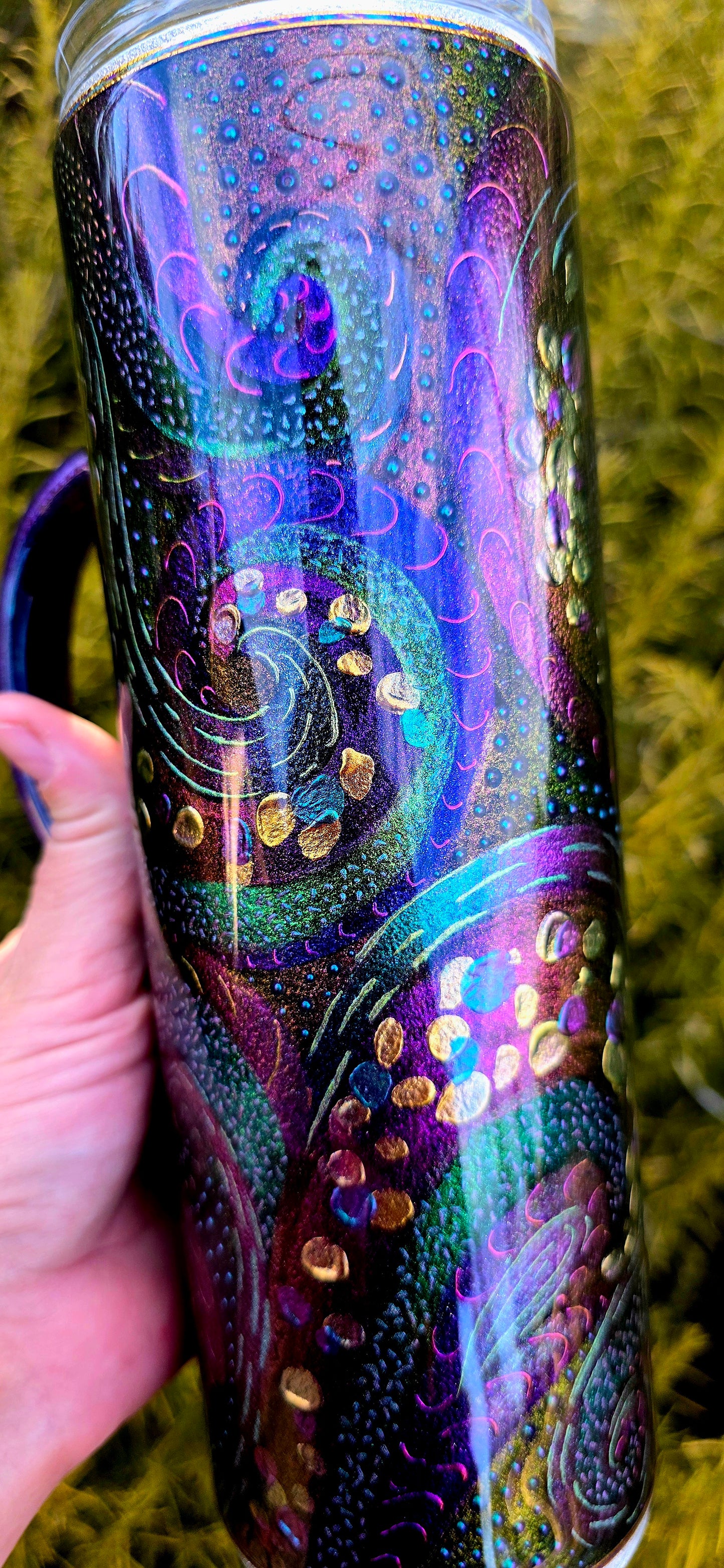 Twisted Signatures Shifty Abstract Freestyle 30oz Handle - Quick-Ship Tumbler (RTS)