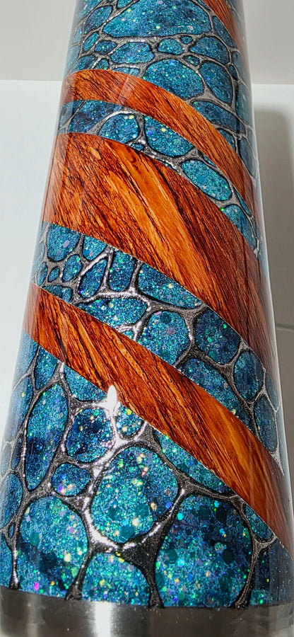 Twisted Signatures Textured Stone Woodgrain Peekaboo 32oz - Claim It Early