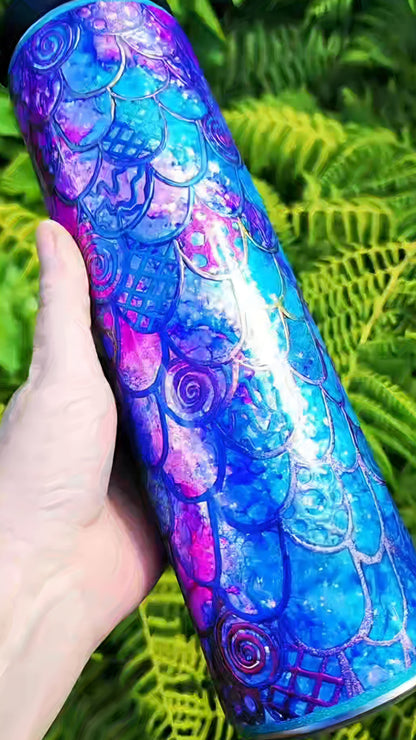Twisted Signatures Watercolor Mermaid Scales