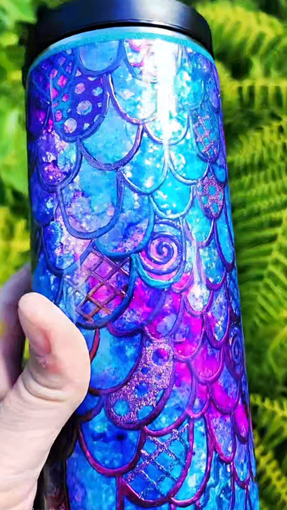 Twisted Signatures Watercolor Mermaid Scales