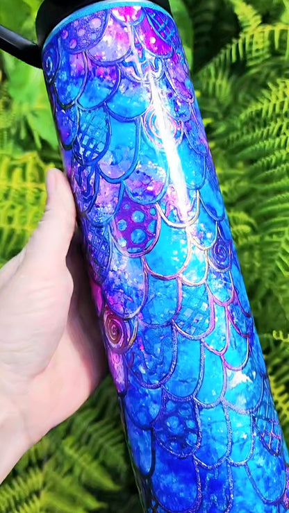 Twisted Signatures Watercolor Mermaid Scales